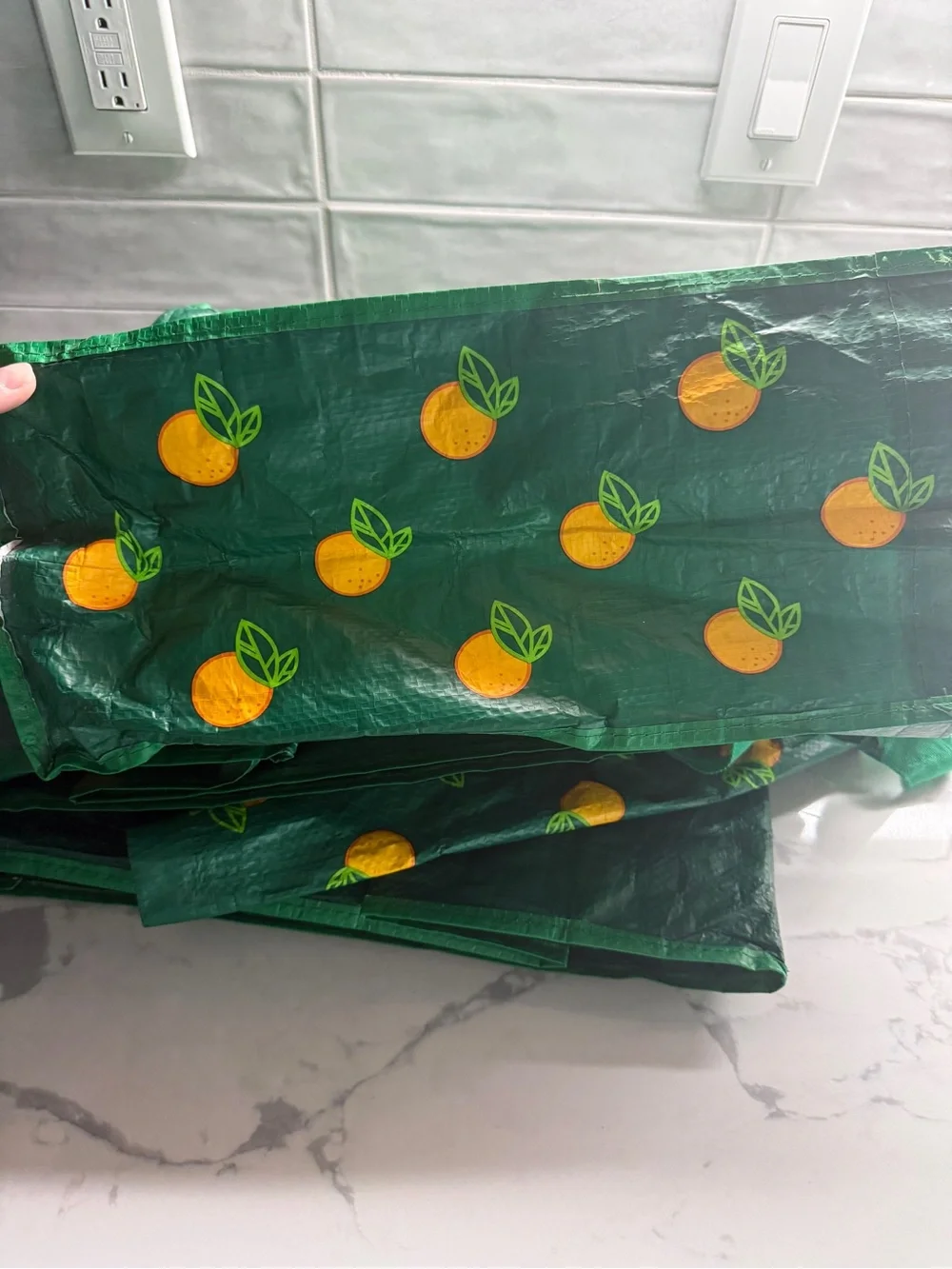 Set of 4 FL Publix reusable shopping tote bags
